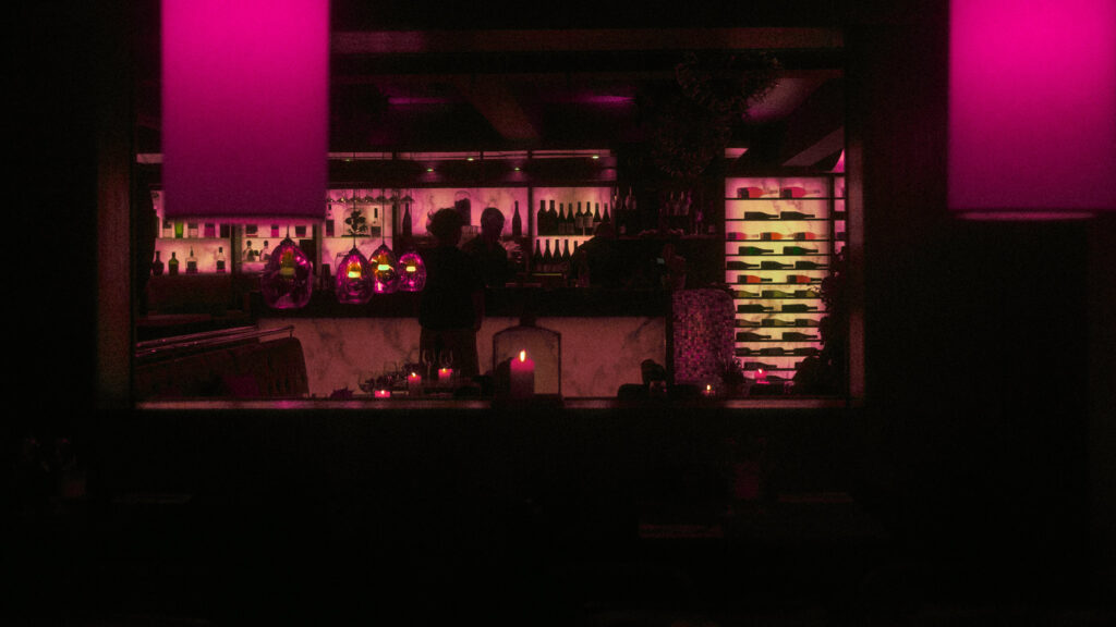 Dark bar restaurant