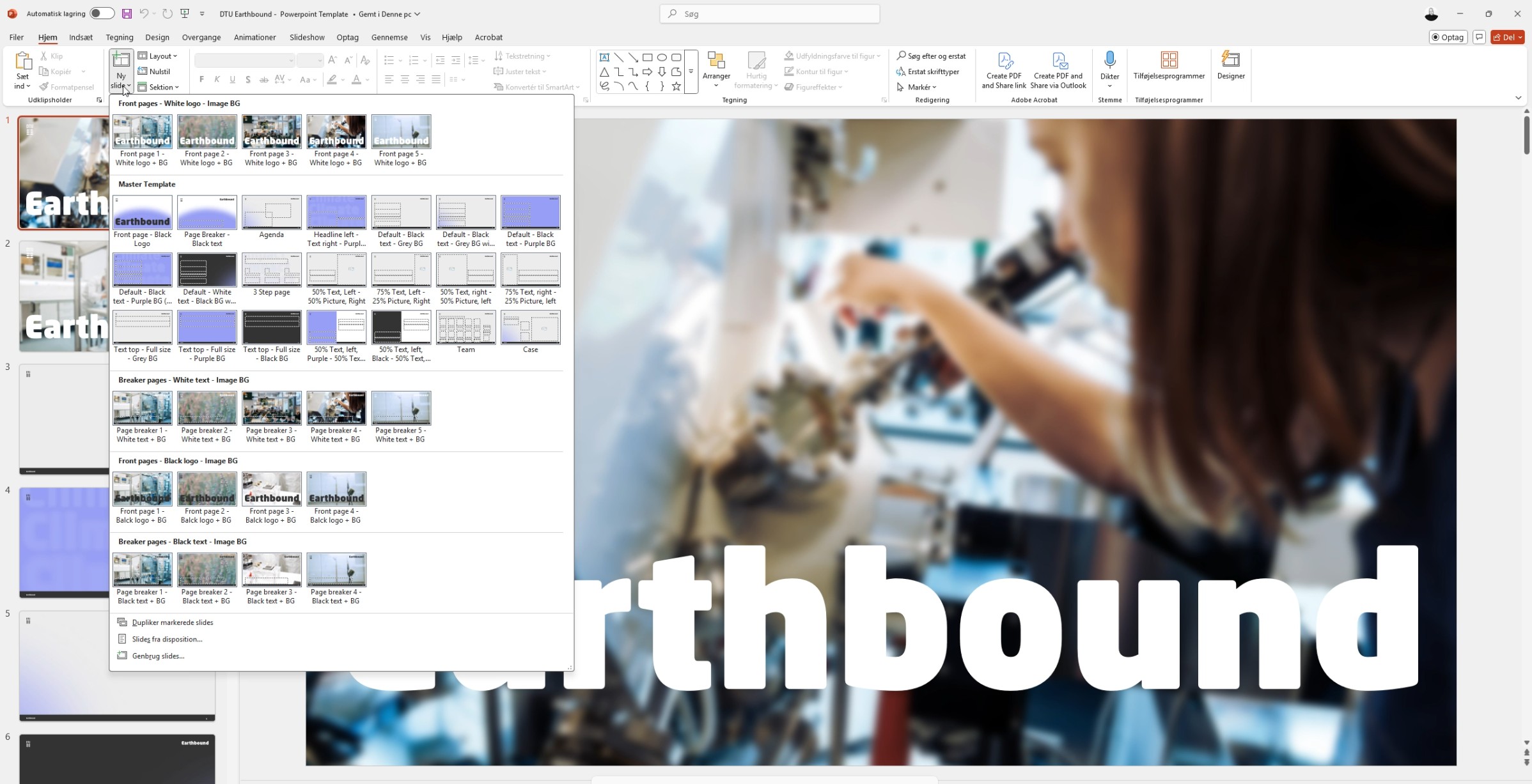 DTU Earthbound - Brand asset library